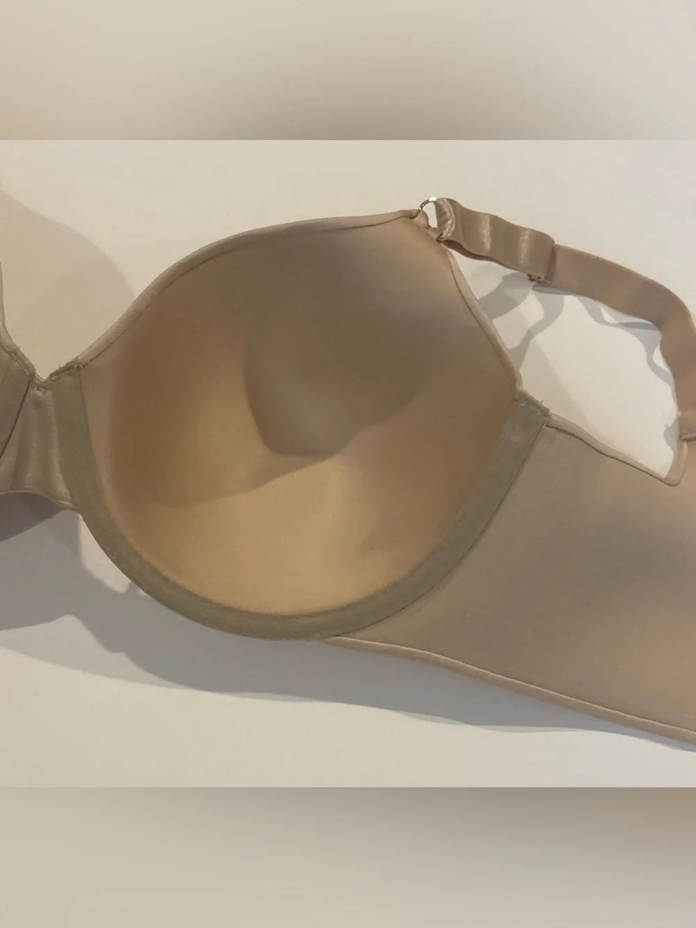 Vanity Fair 75345 Beauty Back Full Coverage Underwire T-Shirt Bra Beige 34DD NEW